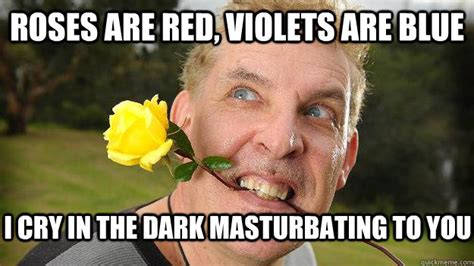 Roses are red, violets are blue you can't see me but i can see you - Poet Stalker - quickmeme