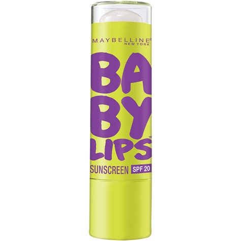 Maybelline New York Baby Lips Moisturizing Lip Balm, Peppermint, 0.15 ...