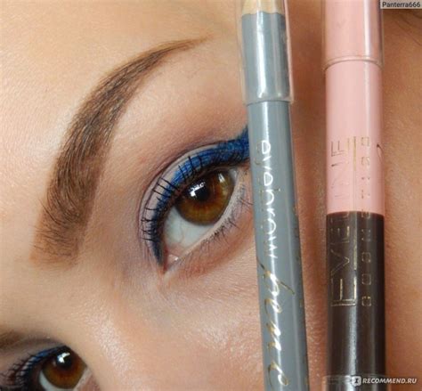 Карандаш для бровей Eveline Eyebrow Pencil Duo 2 в 1 - «Идеальные брови ...