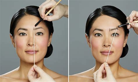 art  eyebrow mapping  guide  perfectly shaped brows