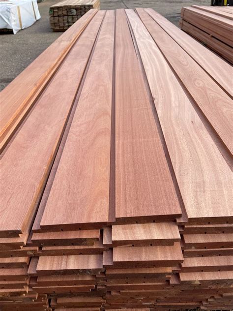 Sapele Hardwood Cladding A Grade Shadow Gap Timberulove