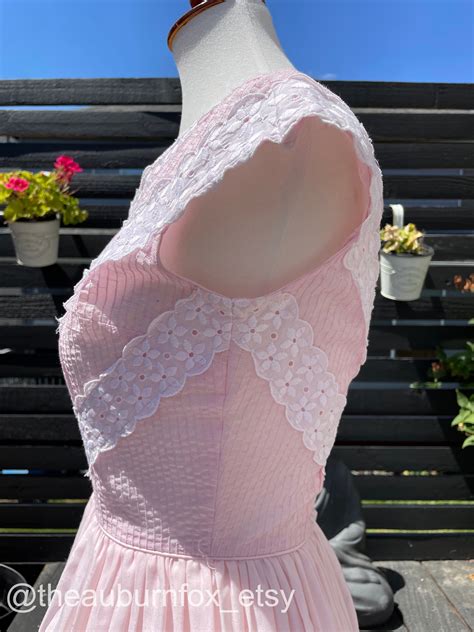 1950's Jeanne D'arc Petal Pink Dress Sz S - Etsy