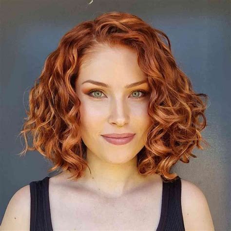 curly medium bob haircuts