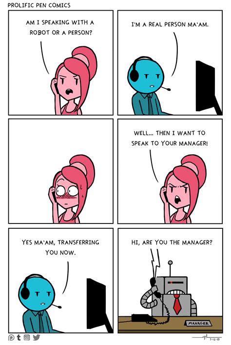 Prolific Pen Comics — “Customer Service Call”