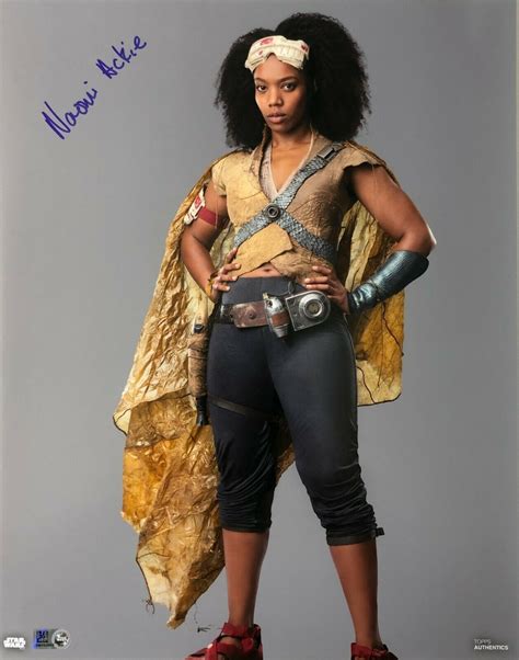 Naomi Ackie Signed Star Wars Jannah 11x14 Photo Topps COA Rise