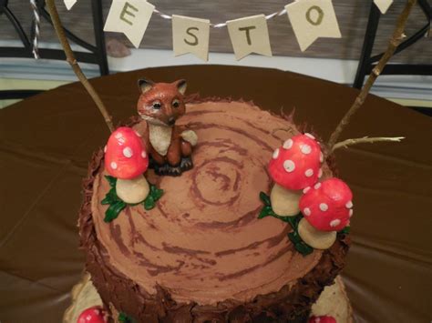 Woodland Themed Baby Shower Cake Tutorial | Coffee to Compost