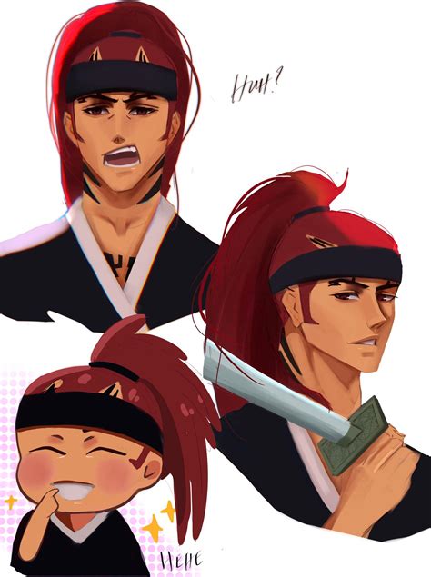 Renji Abarai Profiles I did. : r/bleach