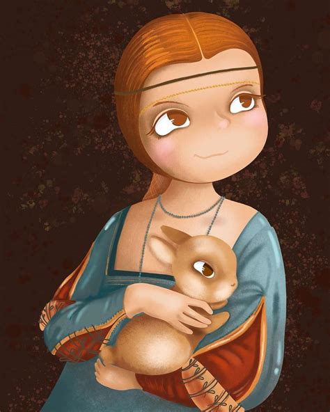 Дама с горностаем. Репродукция знаменитого Леонардо да Винчи | Disney ...