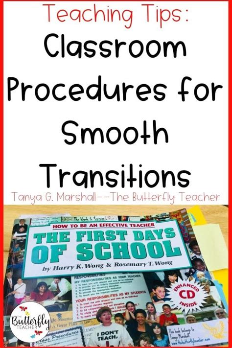 classroom procedures  smooth transitions classroom freebies