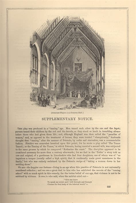 Itenerant Players in a Country Hall. – Design by H. Anelay | Victorian