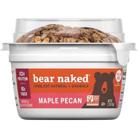 Bear Naked® Maple Pecan Steel Cut Oatmeal and Crunchy Granola Topper