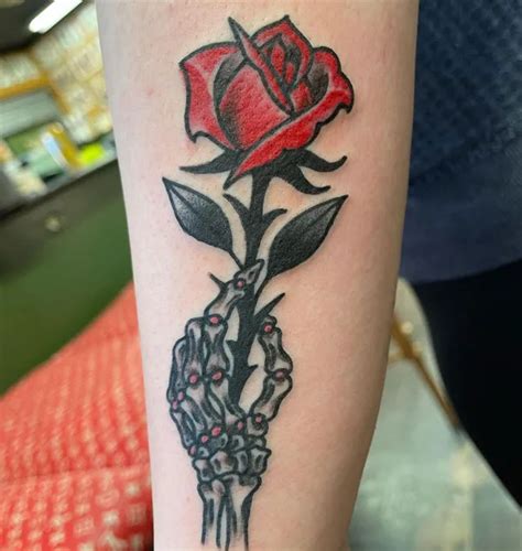 134 Must-Have Admirable Designs Of The Skeleton Hand Tattoo