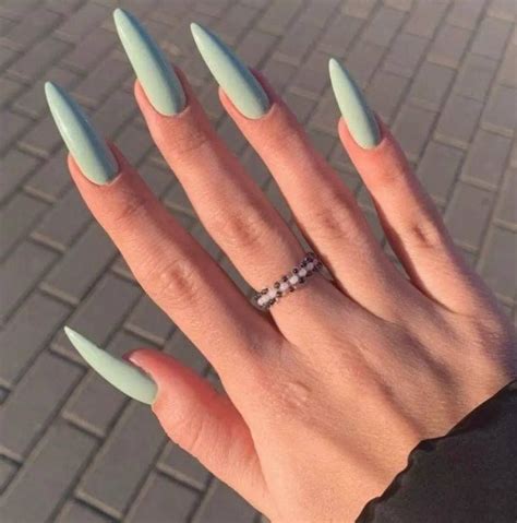 Пин от пользователя Layla на доске nails | Мятные ногти, Мятный цвет ...