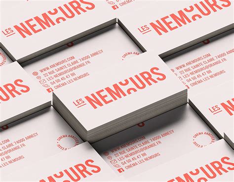 business card les nemours behance