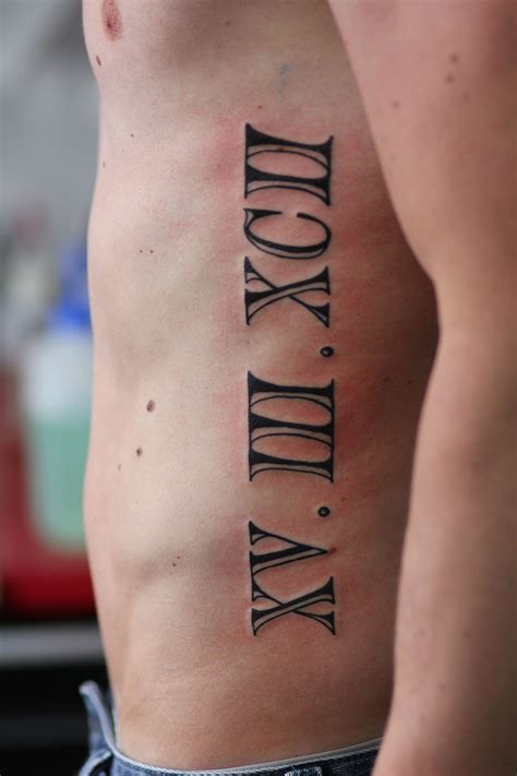 font for roman numerals tattoo 7
