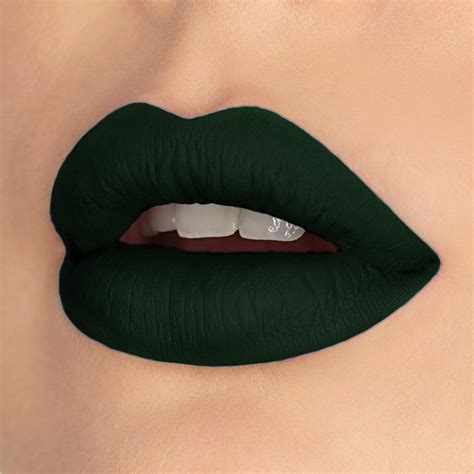 basilisk vegan dark green matte liquid lipstick etsy
