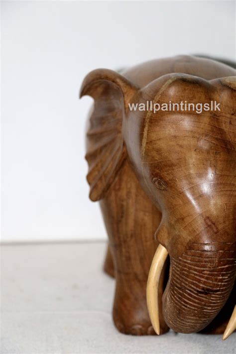 Handmade Wooden Elephant Carving,unique Handcraft,elephant,wood