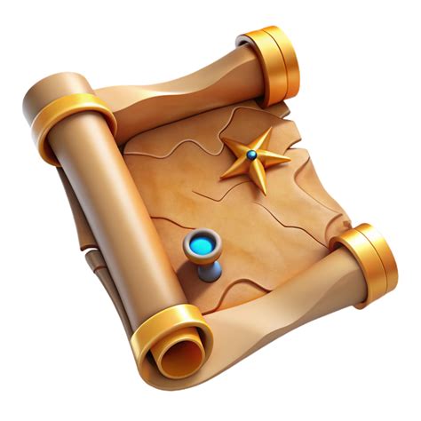 beautiful artistic Buried Treasure Map Aged Parchment professional