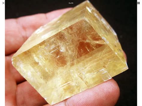 Iceland spar calcite | Stones and crystals, Calcite, Crystals