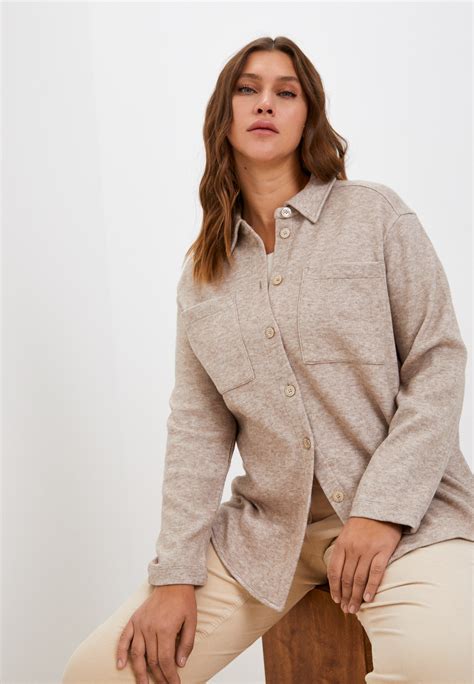 Рубашка Gerry Weber, цвет: бежевый, MP002XW0KRKS — купить в интернет ...