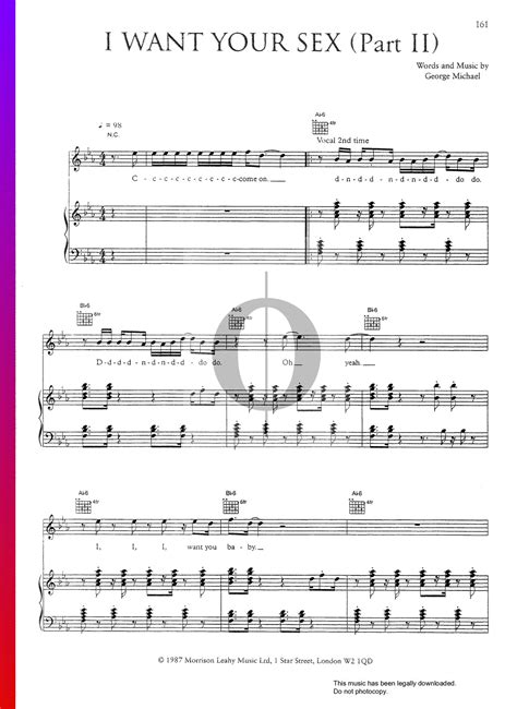 I Want Your Sex (Part 2, Brass In Love) door George Michael | piano