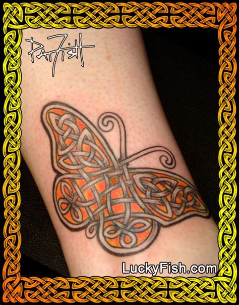Why Celtic Knotwork Enhances the Monarch Butterfly Tattoo — LuckyFish ...