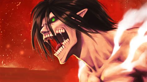 eren, attack titan, attack on titan, anime, shingeki no kyojin, 4k, HD