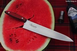 Купить нож Кухонный нож Alexander S AUS-8 Red G-10 | KNIFE-MAG.RU