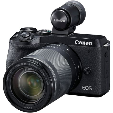 Canon EOS M6 Mark II 32.5 Megapixel Mirrorless Camera with Lens, 18 mm ...