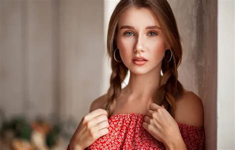 Wallpaper Nastassja Nalini, portrait, girl, braids for mobile and ...