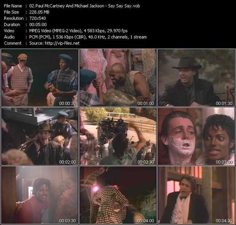 Paul McCartney And Michael Jackson «Say Say Say» VOB File