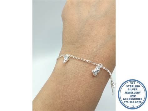 sterling silver cm charm bracelet