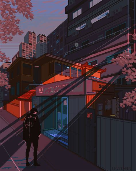 Anime City Gif - ganalytic