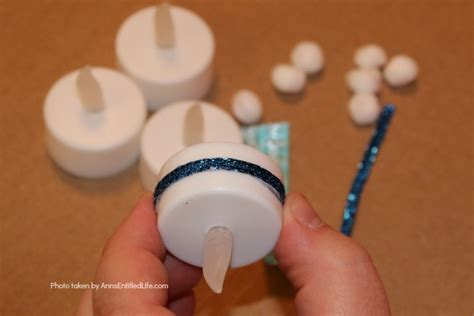 Easy Snowman Tealights Craft