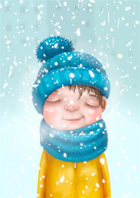 Иллюстрация Зима в стиле классика | Illustrators.ru