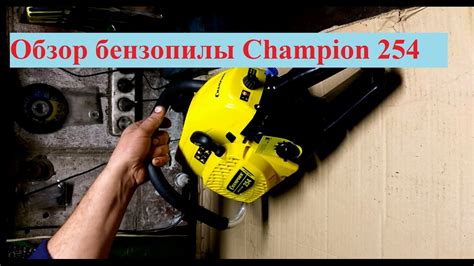 Обзор бензопилы Champion 254 - YouTube