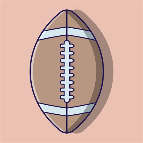 Cute rugby ball cartoon 1638614 Vector Art at Vecteezy