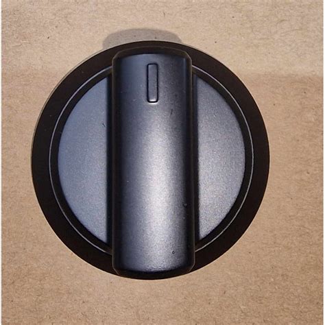black control knob