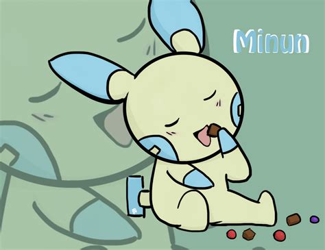 Pokemon - Minun by SigrunValsKosti on DeviantArt