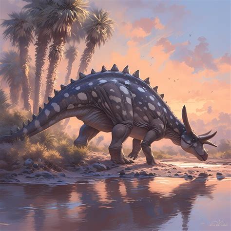 Ankylosaurus Dans L'habitat Naturel Aventure Préhistorique | Photo Premium