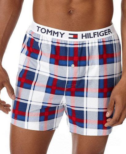 Мужские трусы боксеры Tommy Hilfiger Knit Tartan Boxer 05B74534 ...
