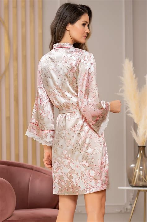 Короткий запашной халат Mia-Amore 7183 "Primavera"