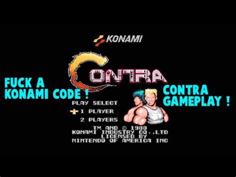contra fuck  konami code youtube