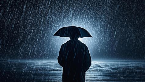Guy Standing In The Rain