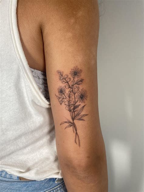 Lupine Flower Tattoo