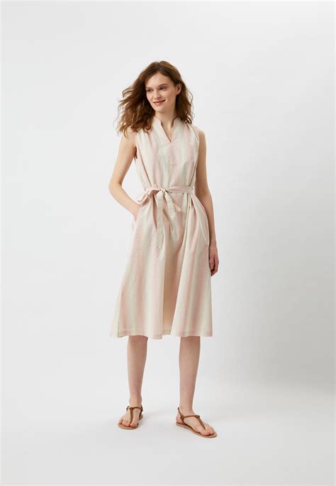 Платье UNIQLO из хлопка, цвет: розовый, RTLACK431201 — купить в ...
