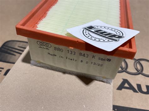 VW Audi Engine Air Filter 8R0133843K Genuine New OEM Part - VW Parts ...