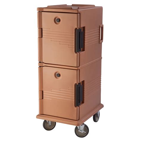 Cambro Granite Grey Plastic 2-Door Ultra Camcart® Heated Pan Carrier ...