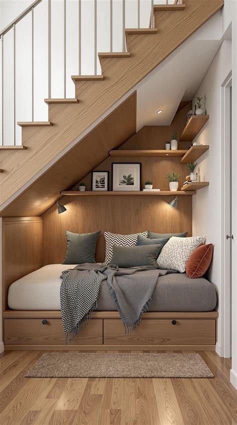 Small Bedroom Under Stairs Ideas
