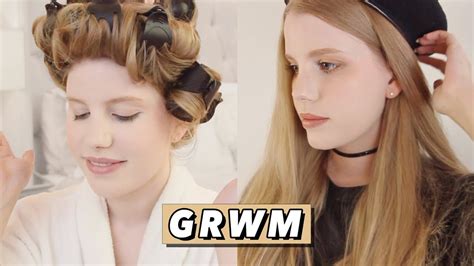 GRWM • Makeup, Hair & Outfit - YouTube